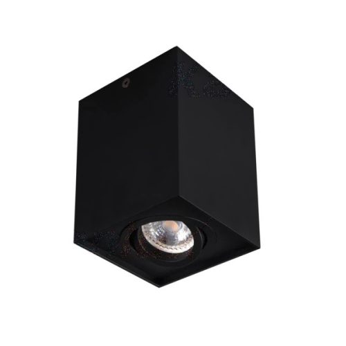 Kanlux GORD DLP mennyezeti szögletes lámpa IP20-as védettséggel, fekete színben, GU10 foglalattal (Kanlux 25471)