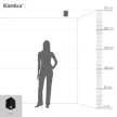 Kanlux GORD DLP mennyezeti szögletes lámpa IP20-as védettséggel, fekete színben, GU10 foglalattal (Kanlux 25471)