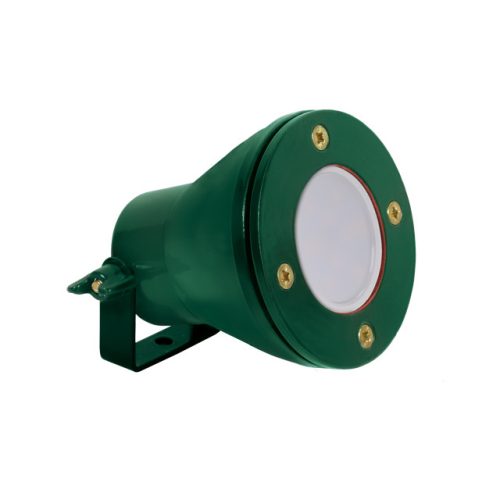 Kanlux 25720 AKVEN LED kültéri kerti dekorációs lámpa zöld színben, MR16 foglalat, 370 lm, max 35W teljesítmény, 25000h, cserélhető fényforrás, IP68 védettséggel, 12V DC, 3000 K (Kanlux 25720)