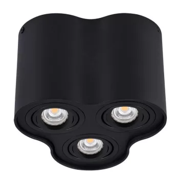   Kanlux BORD mennyezeti kerek lámpa IP20-as védettséggel, fekete színben, GU10 foglalattal (Kanlux 25801 )