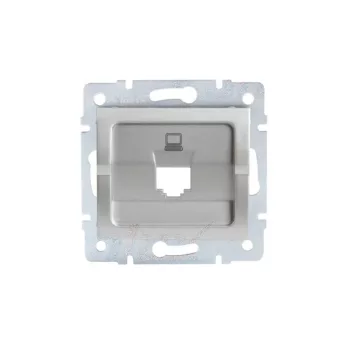   Kanlux MOWION LOGI 25928 adapter informatikai csatlakozóaljzathoz ezüst burkolattal, keret nélkül (Kanlux 25928)