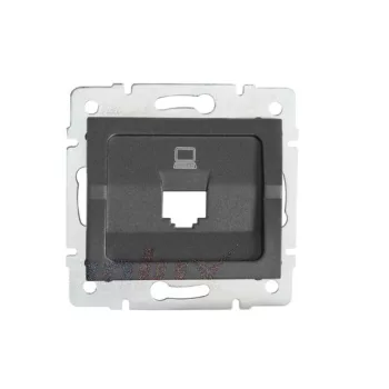   Kanlux MOWION LOGI 25929 adapter informatikai csatlakozóaljzathoz grafit burkolattal, keret nélkül (Kanlux 25929)