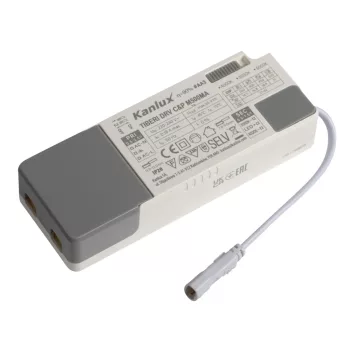   Kanlux 26384 TIBERI DRV C&P M500MA LED tápegység 26380 és 26381-hez, 14,7-21W teljesítmény, 350-500mA, 27-42V DC, 220-240V AC (Kanlux 26384)