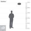 Kanlux 26444 VARSO LED 24W-WW-O, kültéri, mennyezeti LED lámpa, 24 W teljesítménnyel, 2160 lm fényerővel, 3000 K-es színhőmérséklettel, IP54-es védelemmel, 220-240 V (Kanlux 26444)