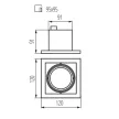 Kanlux 26480 MERIL mélysugárzó lámpa GU10 IP20 max 35W (Kanlux 26480)