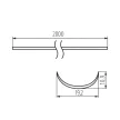 Kanlux 26587 SHADE-O H-W 2M LED alumínium profil búra, fehér színben, 2 m (Kanlux 26587)
