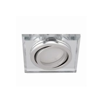   Kanlux MORTA CT-DTL beltéri álmennyezeti szögletes lámpa IP20-as védettséggel, ezüst színben, Gx5.3 foglalattal (Kanlux 26718)