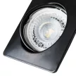 Kanlux 26750 NESTA DTL-B szögletes beltéri SPOT dekorációs keret matt fekete színben, MR16 foglalathoz, max 35W teljesítmény, IP20 védettséggel, 12 V (Kanlux 26750)