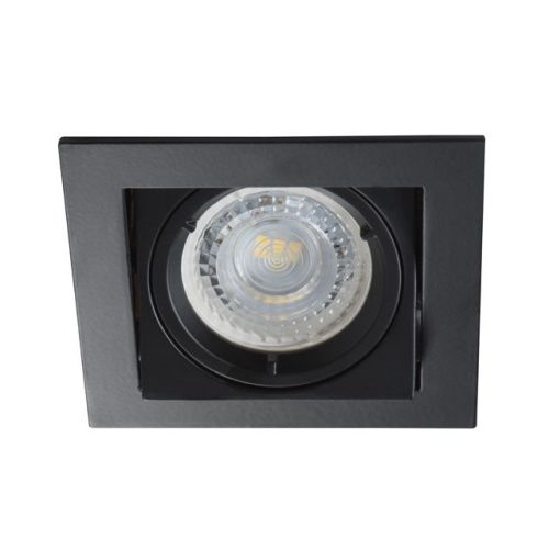 Kanlux ALREN beltéri álmennyezeti szögletes lámpa IP20-as védettséggel, fekete színben, Gx5,3 foglalattal (Kanlux 26754)
