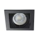 Kanlux ALREN beltéri álmennyezeti szögletes lámpa IP20-as védettséggel, fekete színben, Gx5,3 foglalattal (Kanlux 26754)