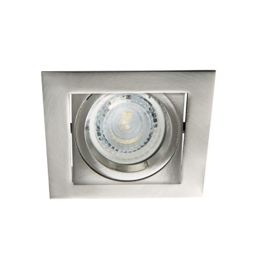 Kanlux ALREN beltéri álmennyezeti szögletes lámpa IP20-as védettséggel, matt króm színben, Gx5,3 foglalattal (Kanlux 26756)