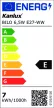Kanlux 26769 BILO LED T SMD E27 6,5W/3000K LED fényforrás E27 foglalat 806lm fényerővel ( Kanlux 26769 )