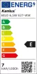 Kanlux 26769 BILO LED T SMD E27 6,5W/3000K LED fényforrás E27 foglalat 806lm fényerővel ( Kanlux 26769 )