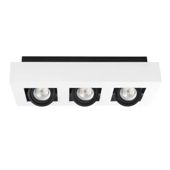   Kanlux 26835 STOBI DLP 350-W lámpa GU10 foglalattal, beltéri mennyezeti, fehér színben, 3x max 25W teljesítmény, IP20 védettséggel, 220-240 V (Kanlux 26835)