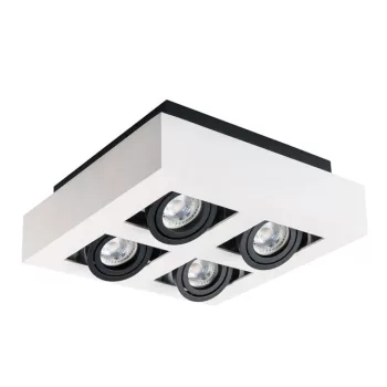   Kanlux 26837 STOBI DLP 450-W lámpa GU10 foglalattal, beltéri mennyezeti, fehér színben, 4x max 25W teljesítmény, IP20 védettséggel, 220-240 V (Kanlux 26837)