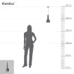 Kanlux 27000 ETISSA szürke függõ mennyezeti lámpa IP20 max 40W (Kanlux 27000)