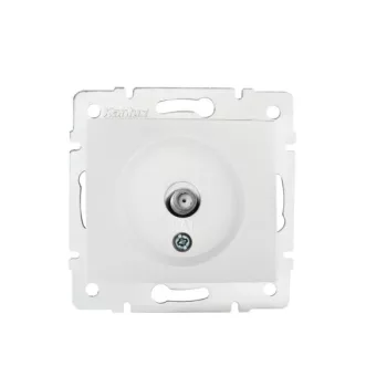   Kanlux MOWION DOMO 27120 F típusú antenna aljzat, fehér színben, IP20 védettséggel (Kanlux 27120)