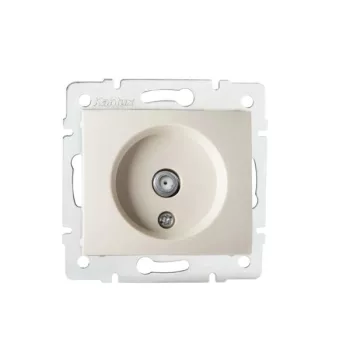   Kanlux MOWION DOMO 27121 F típusú antenna aljzat, krém színben, IP20 védettséggel (Kanlux 27121)