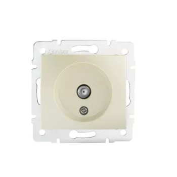   Kanlux MOWION DOMO 27124 F típusú antenna aljzat, pezsgő színben, IP20 védettséggel (Kanlux 27124)
