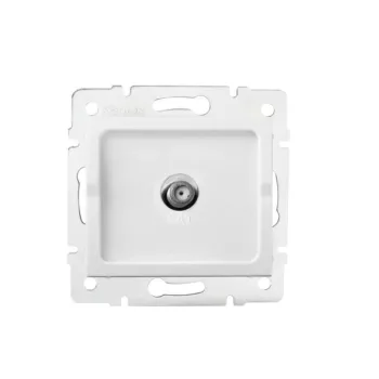   Kanlux MOWION LOGI 27126 F típusú antenna aljzat, fehér színben (Kanlux 27126)