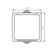 Kanlux 27130 TEKNO 05-1240-143 földelt csatlakozóaljzat (dugalj), 2P+F, gyermekvédelemmel, fekete, csavaros bekötés, 16A - 250V~ (Kanlux 27130)