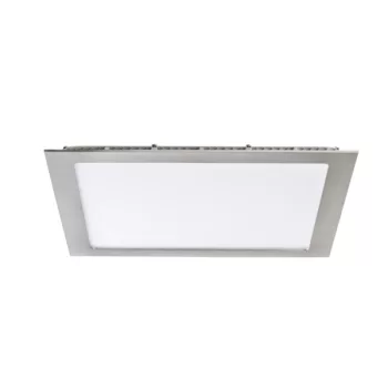   Kanlux 27216 KATRO V2LED 24W-NW-SN szögletes beltéri álmennyezeti LED lámpa szatén nikkel színben, 1700 lm, 24W teljesítmény, 15000h, IP44/20 védettséggel, 220-240 V, 4000 K (Kanlux 27216)
