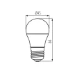 Kanlux 27311 IQ-LED G45 E27 7,5W/6500K LED fényforrás E27 foglalat 830 lm fényerővel (Kanlux 27311 )