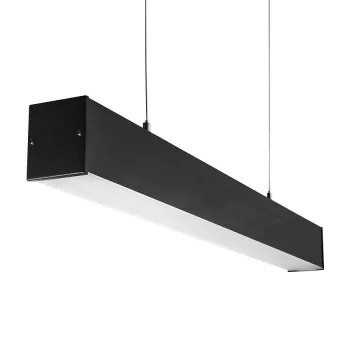   Kanlux 27411 ALIN 4LED 1X60-B Lineáris lámpatest LED T8 fénycsőhöz, 18W teljesítmény, fekete színben, G13 foglalattal, IP20 védettséggel, 220-240V (Kanlux 27411)