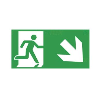   Kanlux 27512 vészvilágító lámpa piktogram, PICTO ONTEC S TMP12 ábraONTEC S vészvilágítóhoz Evakuálási jel (Kanlux 27512)