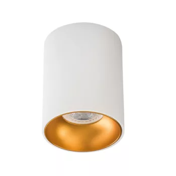   Kanlux 27570 RITI GU10 W/G lámpa GU10 foglalattal, beltéri mennyezeti, fehér/arany színben, max 25W teljesítmény, IP20 védettséggel, 220-240 V (Kanlux 27570)