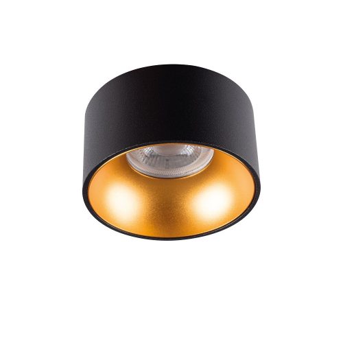 Kanlux 27575 MINI RITI GU10 B/G kerek beltéri álmennyezeti lámpa fekete/arany színben, GU10 foglalat, max 25W teljesítmény, IP20 védettséggel, 220-240 V (Kanlux 27575)
