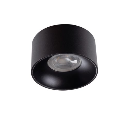 Kanlux 27578 MINI RITI GU10 B/B kerek beltéri álmennyezeti lámpa fekete színben, GU10 foglalat, max 25W teljesítmény, IP20 védettséggel, 220-240 V (Kanlux 27578)
