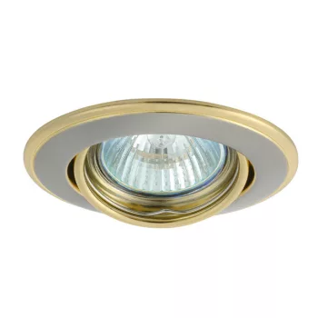   Kanlux HORN CTC-3115-SN/G szatén nikkel/arany, kerek SPOT lámpa, IP20-as védettséggel (Kanlux 2830)