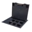 Kanlux 28301 BIURO+ 04-0012-100 padlódoboz ezüst színben, 12 modul, 16A - 250V~ (Kanlux 28301)