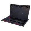 Kanlux 28303 BIURO+ 04-0021-100 padlódoboz fekete színben, 16 modul, 16A - 250V~ (Kanlux 28303)