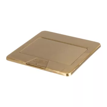   Kanlux 28306 BIURO+ 04-0031-100 POP-UP felnyíló padlódoboz réz színben, 3 modul, 16A - 250V~ (Kanlux 28306)