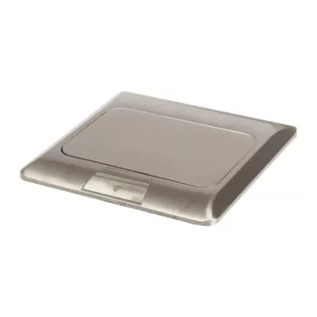   Kanlux 28309 BIURO+ 04-0034-100 POP-UP felnyíló padlódoboz alumínium színben, 3 modul, 16A - 250V~ (Kanlux 28309)