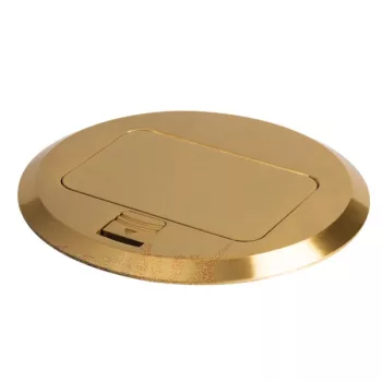   Kanlux 28310 BIURO+ 04-0041-100 POP-UP felnyíló padlódoboz réz színben, 3 modul, 16A - 250V~ (Kanlux 28310)