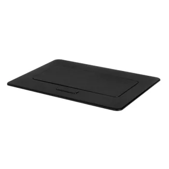   Kanlux 28312 BIURO+ 04-0051-100 POP-UP felnyíló asztali doboz fekete színben, 4 modul, 16A - 250V~ (Kanlux 28312)