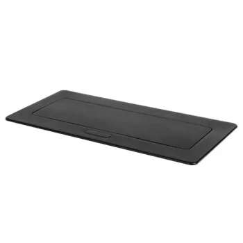   Kanlux 28314 BIURO+ 04-0061-100 POP-UP felnyíló asztali doboz fekete színben, 6 modul, 16A - 250V~ (Kanlux 28314)