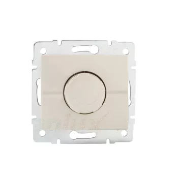  Kanlux MOWION LOGI 28751 forgatógombos fényerőszabályzó (dimmer) LED lámpához 3-100W , krém burkolattal, keret nélkül, süllyesztett, 10A 250V IP20 (Kanlux 28751)