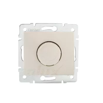   Kanlux MOWION DOMO 28755 forgatógombos fényerőszabályzó (dimmer) LED lámpához 3-100W , krém burkolattal, keret nélkül, süllyesztett, 10A 250V IP20 (Kanlux 28755)