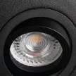 Kanlux 28781 MINI GORD DLP-50-B szögletes beltéri SPOT dekorációs keret fekete színben, MR16 foglalathoz, max 35W teljesítmény, IP20 védettséggel, 12 V (Kanlux 28781)
