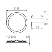 Kanlux 28931 ROUNDA V2LED12W-NW-W fehér kerek , beltéri, LED panel, 780 lm fényerővel, 12W teljesítménnyel, 4000 K színhőmérséklettel, IP44/20 védettséggel (Kanlux 28931)