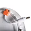 Kanlux 28933 ROUNDA V2LED18W-NW-SR kerek beltéri mennyezeti LED lámpa ezüst színben, 1080 lm, 18W teljesítmény, 15000 h élettartammal, IP44/20 védettséggel, 220-240 V, 4000 K (Kanlux 28933)