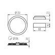 Kanlux 28937 ROUNDA V2LED6W-NW-W kerek beltéri mennyezeti LED lámpa fehér színben, 330 lm, 6W teljesítmény, 15000 h élettartammal, IP44/20 védettséggel, 220-240 V, 4000 K (Kanlux 28937)