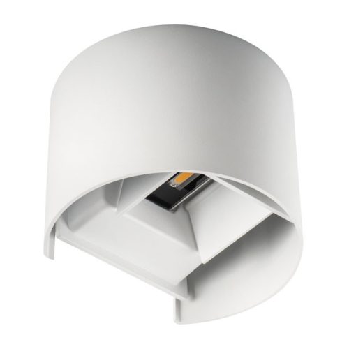 Kanlux 28993 REKA LED EL 7W-O-W, kültéri, oldalfali LED lámpa, 7 W teljesítménnyel, max 510 lm fényerővel, 4000 K-es színhőmérséklettel, fehér színben, IP54-es védelemmel, 220-240 V (Kanlux 28993)