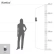 Kanlux 29011 VADRA 21L-UP SE kültéri kerti lámpa antracit színben, oldalfali, E27 foglalat, max 11W teljesítmény, IP44 védettséggel, 220-240 V (Kanlux 29011)