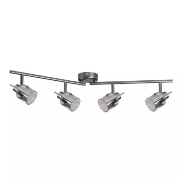   Kanlux 29103 EVELI EL-4I lámpa G9 foglalattal, beltéri oldalfali/mennyezeti, ezüst színben, 4x max 35W teljesítmény, IP20 védettséggel, 220-240 V (Kanlux 29103)