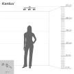 Kanlux 29117 MILENO EL-3I ASR-AN lámpa GU10 foglalattal, beltéri oldalfali/mennyezeti, ezüst/réz színben, 3x max 35W teljesítmény, IP20 védettséggel, 220-240 V (Kanlux 29117)